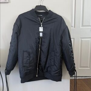 Fashion Nova Navy Bomber Jacket
